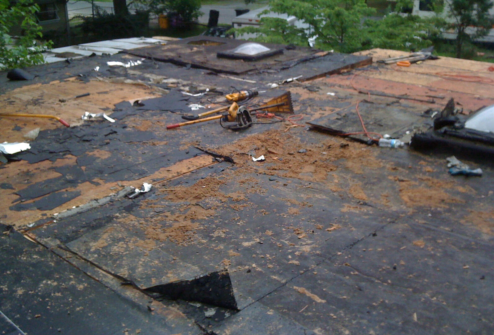 Roof tear-off, new framing-Toms River NJ
