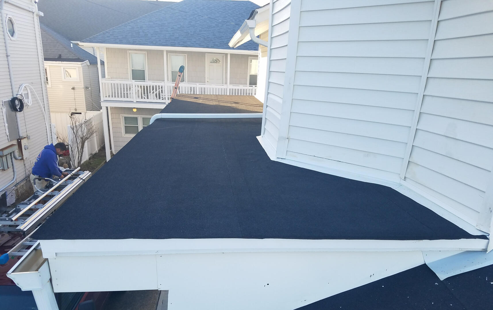 Roof completed project, new flashing-SS Heights NJ